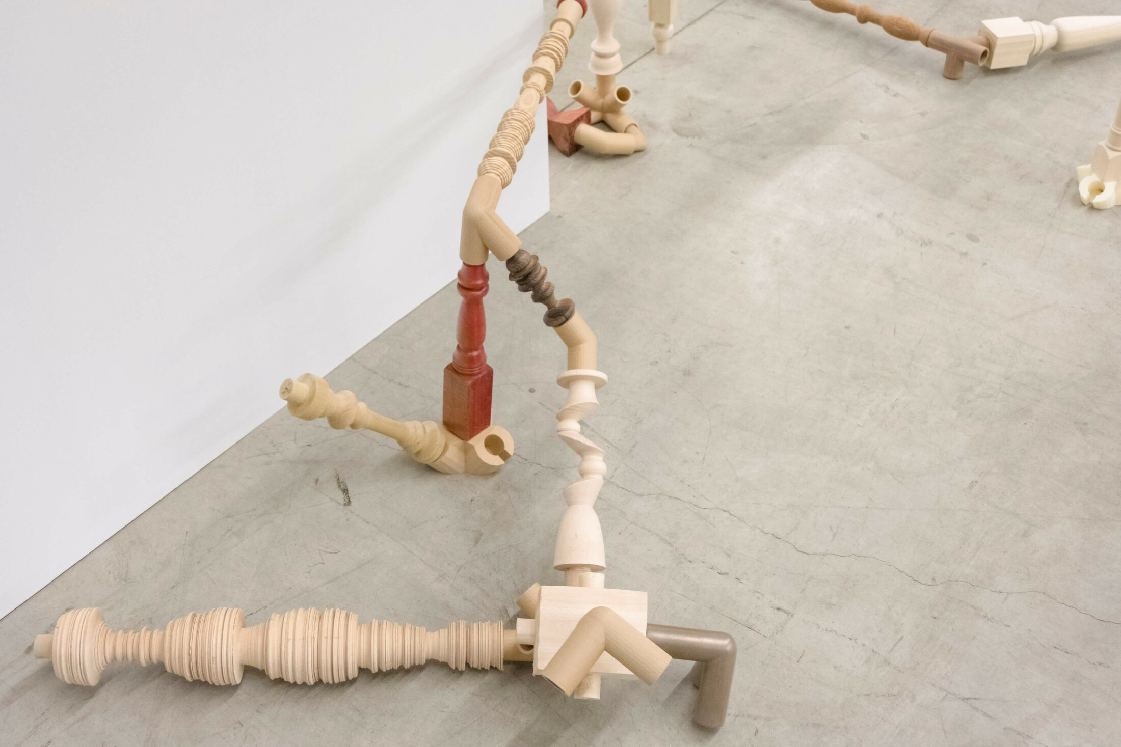 wood, joints, installation, rhizome, flow, 3d prints